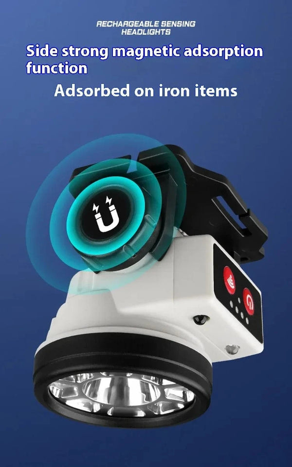 Planet Gates Super Bright LED Rechargeable High-power Headlights High Brightness Emergency Charging Outdoor Head Flashlight Fishing Lamp