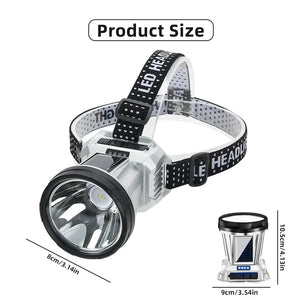 Planet Gates Super Bright LED Rechargeable High-power Headlights High Brightness Emergency Charging Outdoor Head Flashlight Fishing Lamp