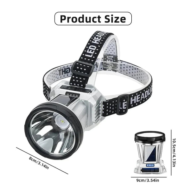 Planet Gates Super Bright LED Rechargeable High-power Headlights High Brightness Emergency Charging Outdoor Head Flashlight Fishing Lamp