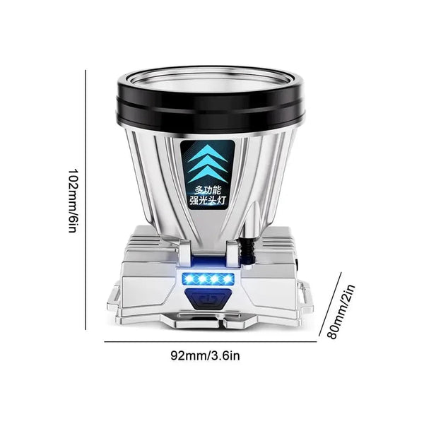 Planet Gates Super Bright LED Rechargeable High-power Headlights High Brightness Emergency Charging Outdoor Head Flashlight Fishing Lamp