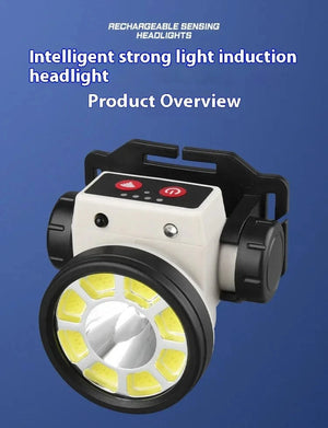 Planet Gates Super Bright LED Rechargeable High-power Headlights High Brightness Emergency Charging Outdoor Head Flashlight Fishing Lamp