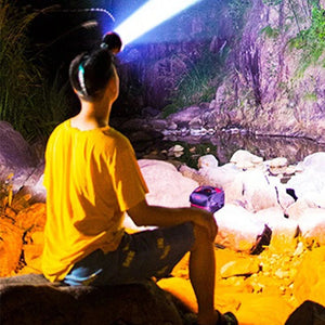 Planet Gates Super Bright Rechargeable Headlight 1200mAh High Power Headlamp Waterproof Emergency Fishing Camping Lantern Head Flashlight