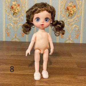 Planet Gates Super Cute 17cm Doll BJD Doll Daughter Gift Children Girl Doll Toy