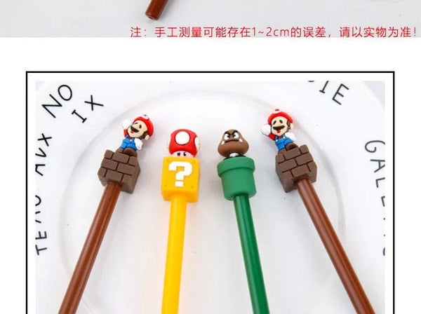 Planet Gates Super Mario Bros Black Ink Neutral Pen 0.5mm Gel Pen Cartoon Student School Supplies Stationery Pens Children's Gift