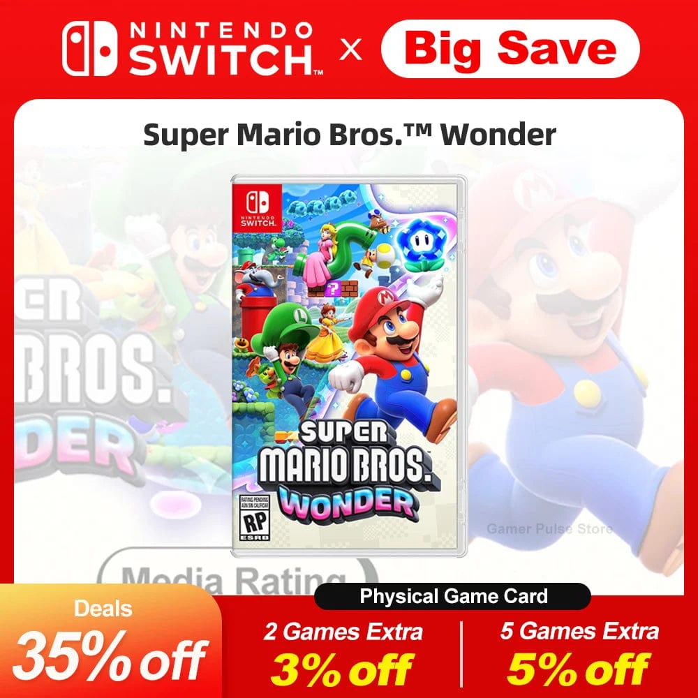 Planet Gates Super Mario Bros. Wonder Nintendo Switch Game Deals 100% Official Original Physical Game Card Action Genre for Switch OLED Lite