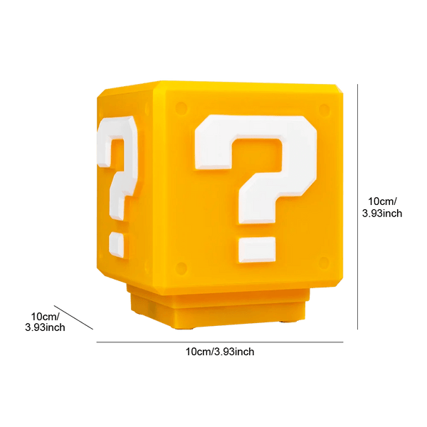 Planet Gates Super Mario LED Question Mark Night Light with Music Anime PeripheralsToad Children Bedroom Bedside Lamp USB Charging Gifts