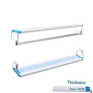 Planet Gates Super Slim LED Aquarium ledlight RGB Aquatic Plant Light 18-58CM Extensible Clip for Fish Tank 90-260V Color Lights