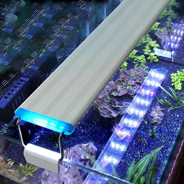 Planet Gates Super Slim LED Aquarium ledlight RGB Aquatic Plant Light 18-58CM Extensible Clip for Fish Tank 90-260V Color Lights