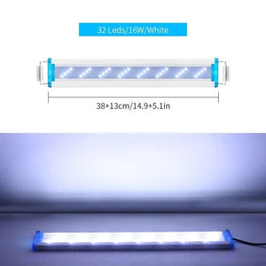 Planet Gates Super Slim LED Aquarium ledlight RGB Aquatic Plant Light 18-58CM Extensible Clip for Fish Tank 90-260V Color Lights