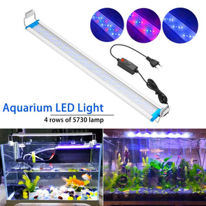Planet Gates Super Slim LED Aquarium ledlight RGB Aquatic Plant Light 18-58CM Extensible Clip for Fish Tank 90-260V Color Lights