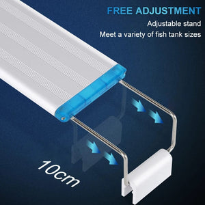 Planet Gates Super Slim LED Aquarium ledlight RGB Aquatic Plant Light 18-58CM Extensible Clip for Fish Tank 90-260V Color Lights
