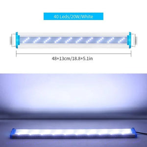 Planet Gates Super Slim LED Aquarium ledlight RGB Aquatic Plant Light 18-58CM Extensible Clip for Fish Tank 90-260V Color Lights