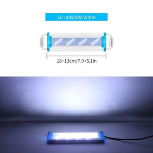 Planet Gates Super Slim LED Aquarium ledlight RGB Aquatic Plant Light 18-58CM Extensible Clip for Fish Tank 90-260V Color Lights