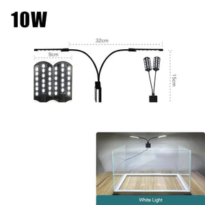 Planet Gates Super Slim LED Aquarium Light Lighting plants Grow Light 5W/10W/15W Aquatic Plant Lighting Waterproof Clip-on Lamp For Fish Tank