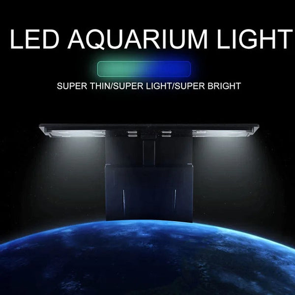 Planet Gates Super Slim LED Aquarium Light Lighting plants Grow Light 5W/10W/15W Aquatic Plant Lighting Waterproof Clip-on Lamp For Fish Tank