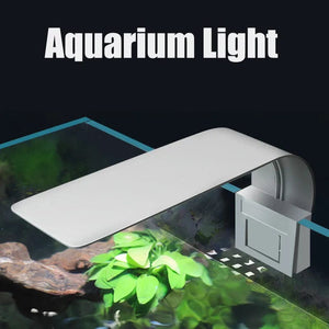 Planet Gates Super Slim LED Aquarium Light Lighting plants Grow Light 5W/10W/15W Aquatic Plant Lighting Waterproof Clip-on Lamp For Fish Tank