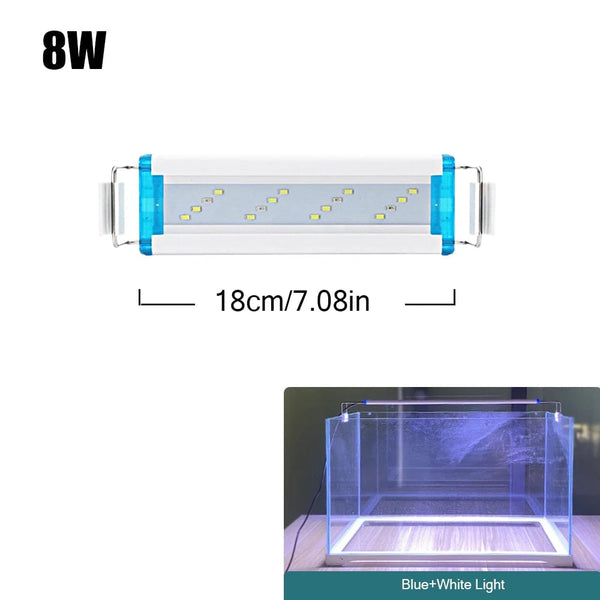 Planet Gates Super Slim LEDs Aquarium Lighting Aquatic Plant Light 18-75CM Extensible Waterproof Clip on Lamp For Fish Tank