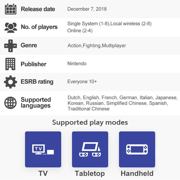 Planet Gates Super Smash Bros. Ultimate Nintendo Switch Game Deals Action Fighting and Multiplayer Genre for Switch OLED Lite Game Console