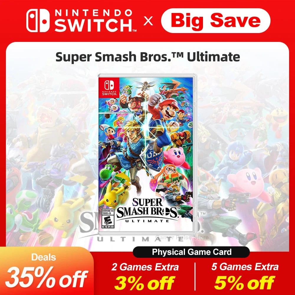 Planet Gates Super Smash Bros. Ultimate Nintendo Switch Game Deals Action Fighting and Multiplayer Genre for Switch OLED Lite Game Console