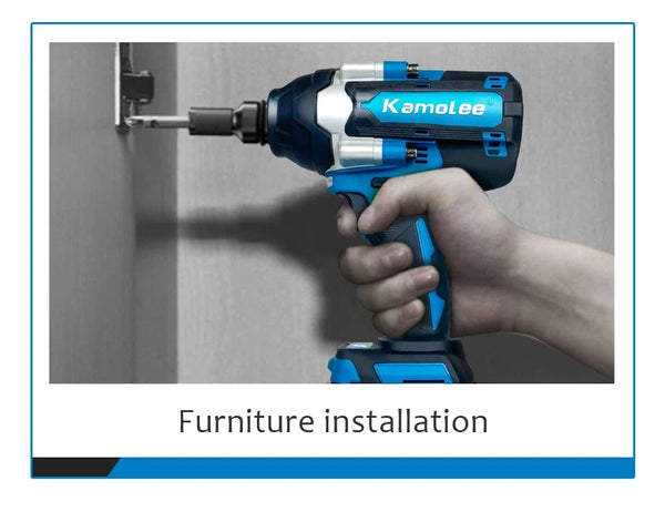 Planet Gates 【Super Torque】Kamolee 1800N.m  DTW700 Electric Impact Wrench High Torque 1/2 Inch Compatible With 18V Makita Battery