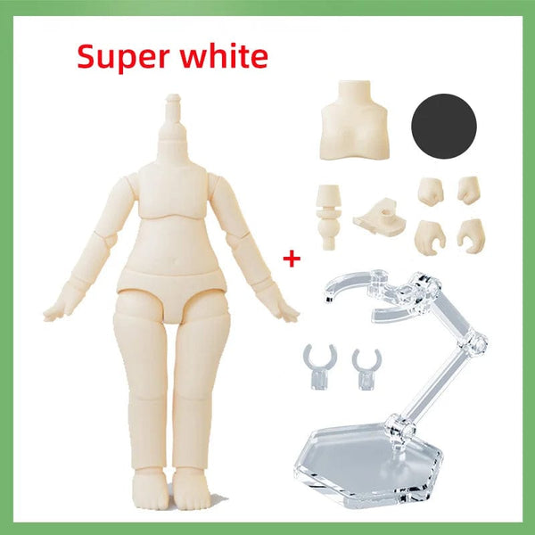 Planet Gates Super white Second Generation Ymy Joint Doll Body Boy Girl Body Toy Replacement Joint Hand Accessories For Obitsu 11, Gsc Head, Ob11,1/12Bjd