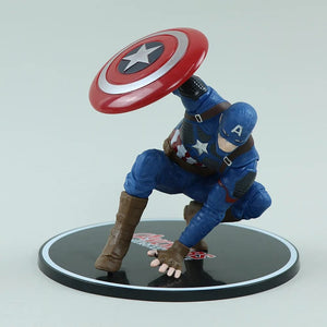 Planet Gates Superhero Figure SpiderMan Ironman Captain America Hulk War Machine Action Figure Model Toys For Kids Christmas Gift