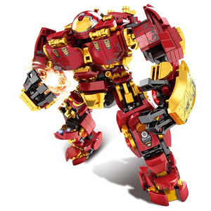 Planet Gates Superheroes Mecha Building Blocks Toys for Boys Super Armor Robot Model Military Warrior Action Figures Gifts for Kids Children