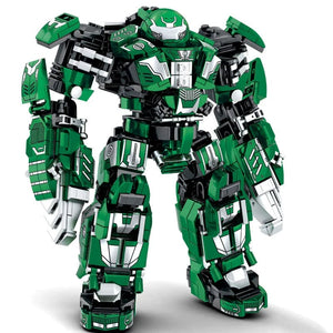 Planet Gates Superheroes Mecha Building Blocks Toys for Boys Super Armor Robot Model Military Warrior Action Figures Gifts for Kids Children