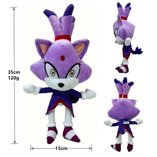 Planet Gates Supersonic Hedgehog Sonic Plush Cartoon Game Anime Children's Plush Doll Toys Christmas Birthday Gift Wholesale Size 30cm