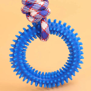 Planet Gates Supet Interactive Training Pet Toy Ring Spiked Ring Dog Teeth Cleaning Pet Supplies