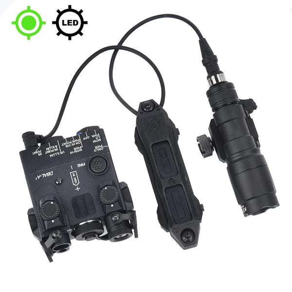 Planet Gates Surefir M600 M600C M600U M300A Airsoft Powerful Flashlight Tactical  DBAL Red Green Blue Dot Hunting  Airsoft Laser Dual Control