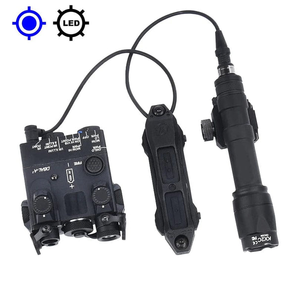 Planet Gates Surefir M600 M600C M600U M300A Airsoft Powerful Flashlight Tactical  DBAL Red Green Blue Dot Hunting  Airsoft Laser Dual Control