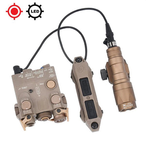 Planet Gates Surefir M600 M600C M600U M300A Airsoft Powerful Flashlight Tactical  DBAL Red Green Blue Dot Hunting  Airsoft Laser Dual Control