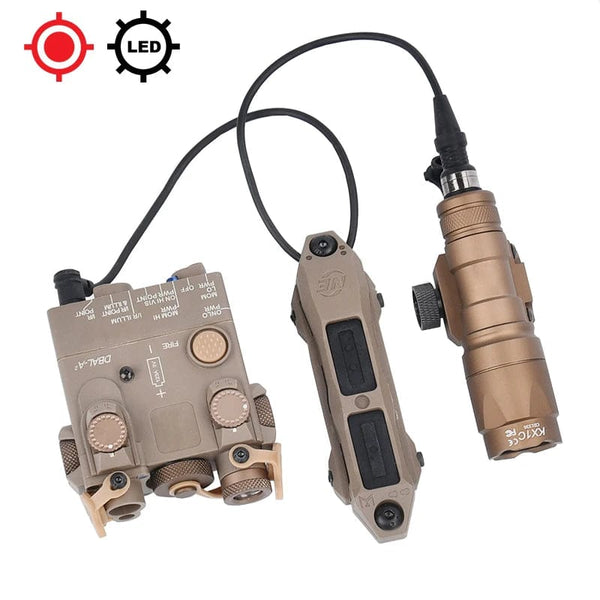 Planet Gates Surefir M600 M600C M600U M300A Airsoft Powerful Flashlight Tactical  DBAL Red Green Blue Dot Hunting  Airsoft Laser Dual Control