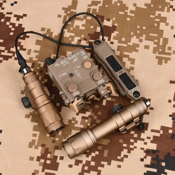 Planet Gates Surefir M600 M600C M600U M300A Airsoft Powerful Flashlight Tactical  DBAL Red Green Blue Dot Hunting  Airsoft Laser Dual Control