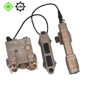 Planet Gates Surefir M600 M600C M600U M300A Airsoft Powerful Flashlight Tactical  DBAL Red Green Blue Dot Hunting  Airsoft Laser Dual Control