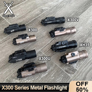 Planet Gates Surefir Tactical X300 X300U Ultra X300V XH35 Metal Pistol Gun Strobe LED Light Fit 20mm Rail Airsoft Weapon Hunting Flashlight