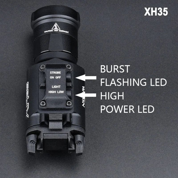 Planet Gates Surefir Tactical X300 X300U Ultra X300V XH35 Metal Pistol Gun Strobe LED Light Fit 20mm Rail Airsoft Weapon Hunting Flashlight