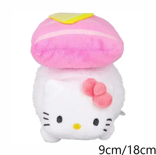 Planet Gates Sushi series / big Sanrio Plush Toys Kawaii Hello Kitty My Melody Room Decor Kuromi Plushie Cinnamoroll Doll Plush Keychain for Christmas Gifts
