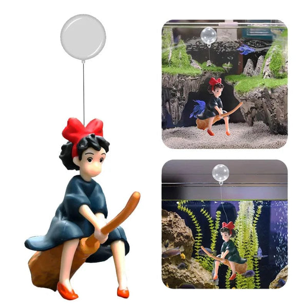 Planet Gates Suspended Aquarium Decorate Caerie Ornament Fish Tank Cartoon Sorceress Adornment Fishbowl Accessories Fish Farming Supplies