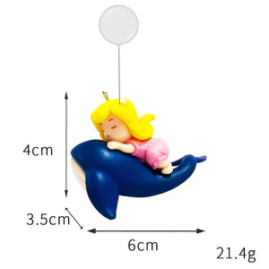 Planet Gates Suspended Aquarium Decorate Caerie Ornament Fish Tank Cartoon Sorceress Adornment Fishbowl Accessories Fish Farming Supplies