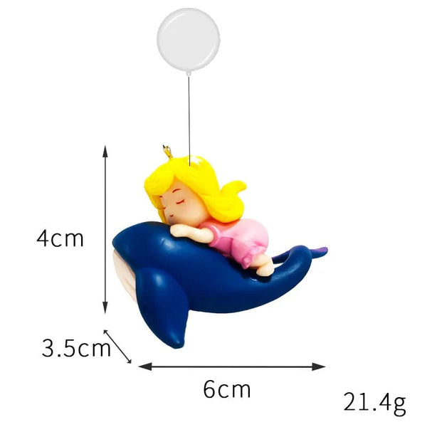 Planet Gates Suspended Aquarium Decorate Caerie Ornament Fish Tank Cartoon Sorceress Adornment Fishbowl Accessories Fish Farming Supplies