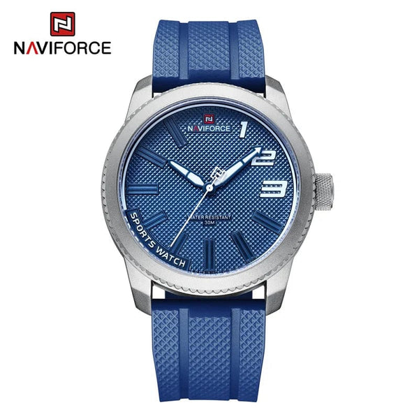 Planet Gates SWBE NAVIFORCE Top Luxury Brand Quartz Watch Men Silicone Strap Military Watches 30ATM Waterproof Wristwatch Relogio Masculino 2022