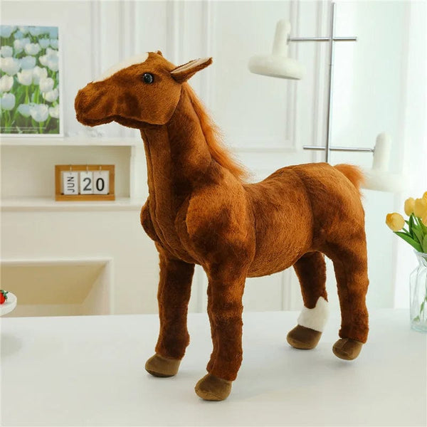 Planet Gates Sweatblood / 40cm Cross-border ultra-realistic with skeleton sweat blood horse Hooker horse Lusa horse flower horse simulation plush toys gifts