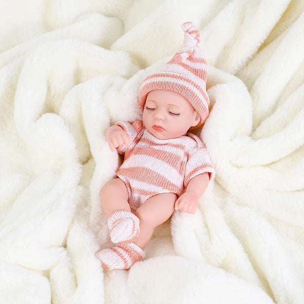 Planet Gates sweaterBLWH New Silicone Reborn Dolls 20cm Baby Reborn Toys Waterproof Vinyl Bebe Doll Cute Mini Reborn Baby Doll For Girls Birthday Gift