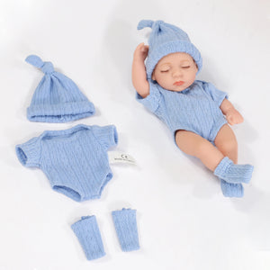 Planet Gates sweaterBLWH New Silicone Reborn Dolls 20cm Baby Reborn Toys Waterproof Vinyl Bebe Doll Cute Mini Reborn Baby Doll For Girls Birthday Gift