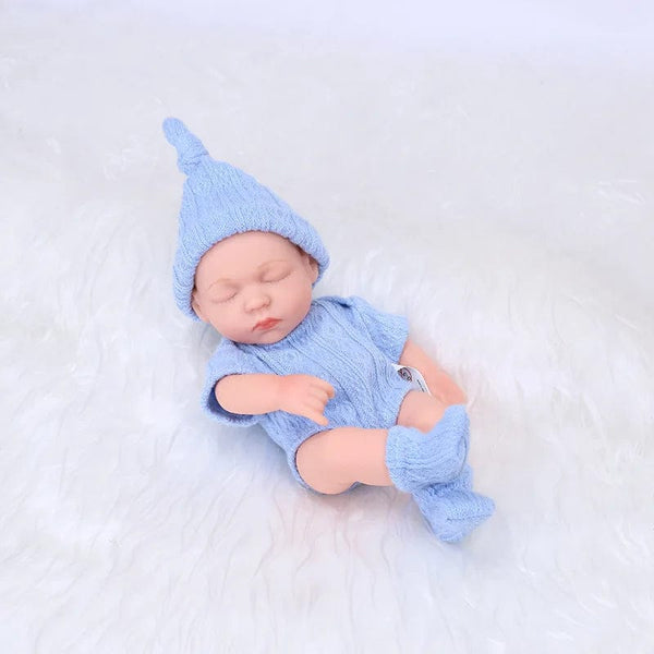 Planet Gates sweaterBLWH New Silicone Reborn Dolls 20cm Baby Reborn Toys Waterproof Vinyl Bebe Doll Cute Mini Reborn Baby Doll For Girls Birthday Gift
