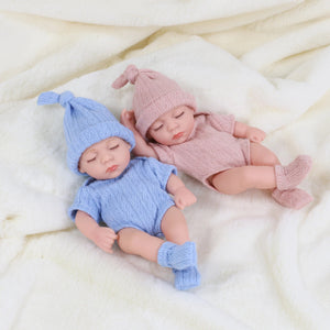 Planet Gates sweaterBLWH New Silicone Reborn Dolls 20cm Baby Reborn Toys Waterproof Vinyl Bebe Doll Cute Mini Reborn Baby Doll For Girls Birthday Gift
