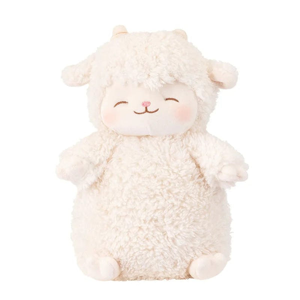 Planet Gates Sweet White Sheep Lam Hold Tulip Flower Soft Stuffed Hug Doll Plush Toy Kid Girl Birthday Christmas Gift 1pc