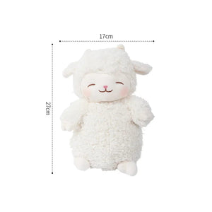 Planet Gates Sweet White Sheep Lam Hold Tulip Flower Soft Stuffed Hug Doll Plush Toy Kid Girl Birthday Christmas Gift 1pc